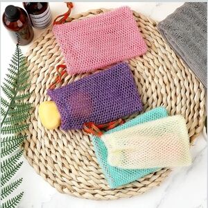 Set of Four Mesh Soap Bags